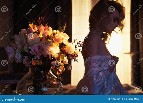 Blonde Sensuelle Dans Son Boudoir Image Stock Image Du Sensation Fille 120745411