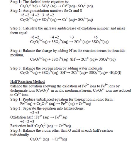 Cbse Class Chemistry Redox Reactions Notes Set C