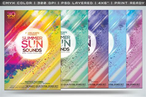 Colorful Flyers Bundle Vol 4 Creative Flyer Templates Creative Market