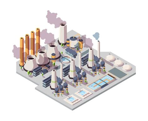 Isometric Nuclear Power Facility Stock Illustrations 78 Isometric Nuclear Power Facility Stock