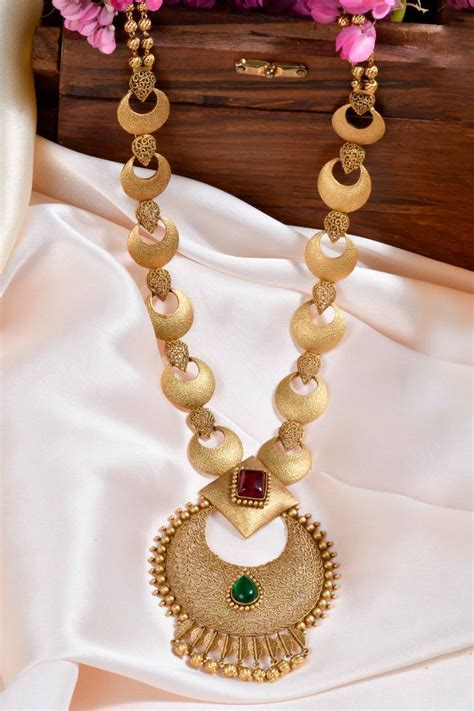 Designer Moon Necklace Francis Alukkas Gold Bridal Jewellery Sets