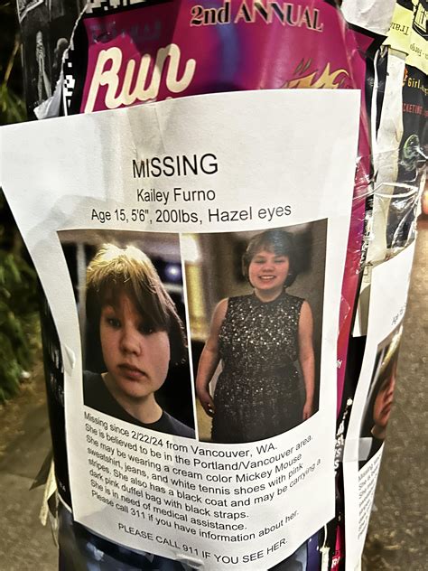 Missing girl poster : r/Portland