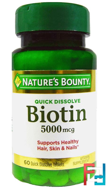 Biotin Nature S Bounty Mcg Quick Dissolve Tablets