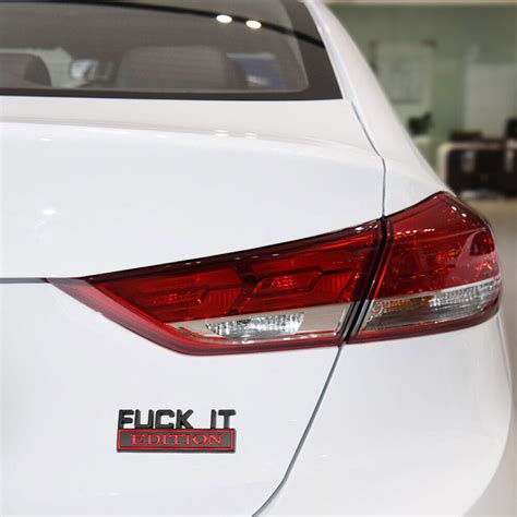 X FUCK IT EDITION Logo Emblem Badge Decal Car Sticker Decorative Accessories EBay