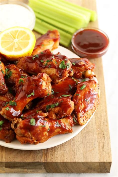 Bbq Crock Pot Chicken Wings 4 Ingredients Fit Foodie Finds