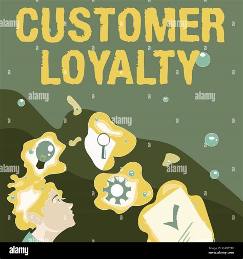 Text Caption Presenting Customer Loyalty Word Written On Buyers Adhere