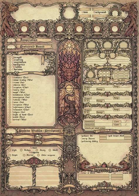 Dnd 5 Ed Character Sheet Joan Belda In 2024 Dnd Character Sheet