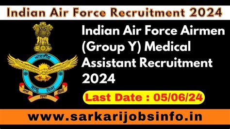 Indian Air Force Airmen Group Y Medical Assistant Recruitment 2024