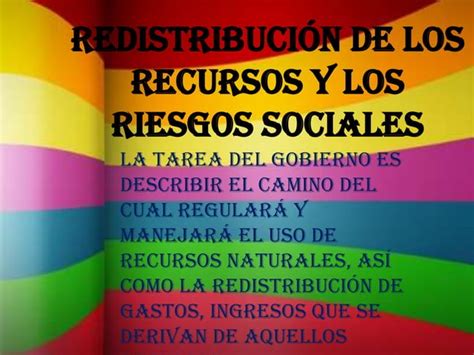 Redistribuci N De Los Recursos Ppt