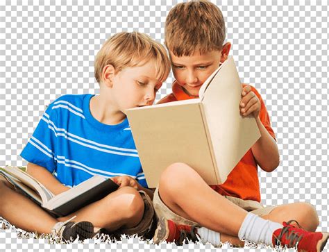 Dos niños leyendo libros leyendo libros de aprendizaje de educación