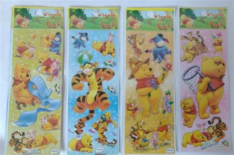 Sticker Adesivos Ursinho Pooh Cartelas Frete Gr Tis