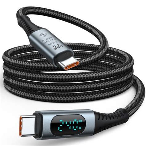 Кабель Thunderbolt 3, USB Type-C KS-IS USB4 240Вт - купить по низкой ...