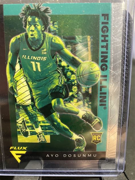 2021 Panini FLUX Draft Picks Ayo Dosunmu RC Card 244 EBay