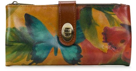 Patricia Nash Annesley Leather Wallet In Green Lyst