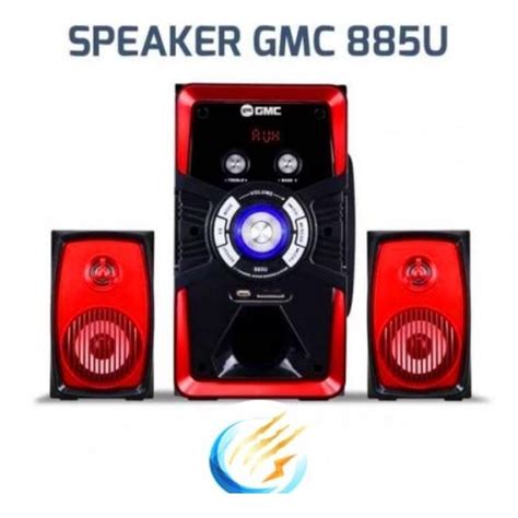 Jual SPEAKER AKTIF BLUETOOTH GMC 885U SPEAKER MULTIMEDIA USB RADIO