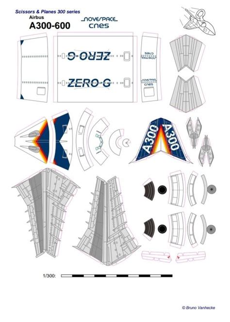 A300 600 Zero G Paper Model