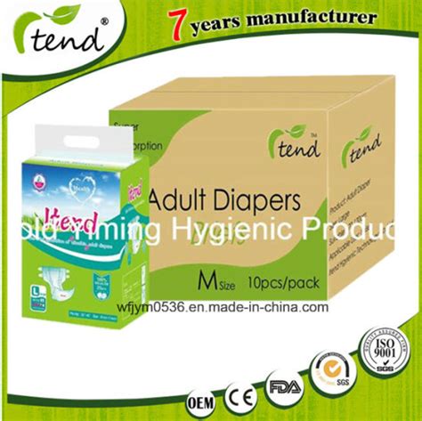 China Incontinence Products Manufacturer Adult Diapers With Pp Tabs Pe