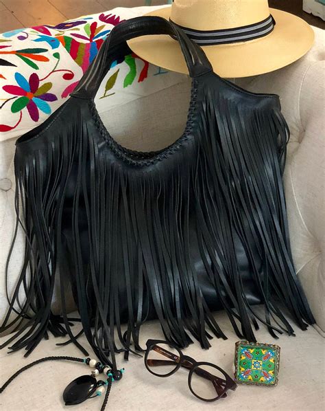 Leather Fringe Bag Genuine Leather Shoulder Bag T For Her Bag Leather Boho Purse Western