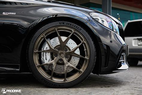 Mercedes Benz C Amg W Black Bc Forged Rz Wheel Front