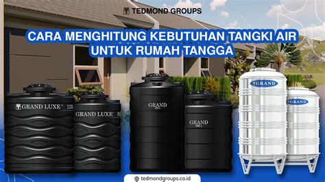 Cara Menghitung Kebutuhan Tangki Air Untuk Rumah Tangga