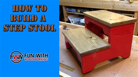 Project Build A Small Step Stool Out Of Plywood And Pine Youtube