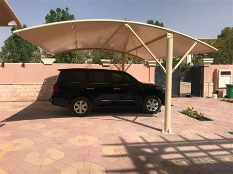 Outdoor Dome Shaped Car Parking Tensile Structure Paint Coated At Rs