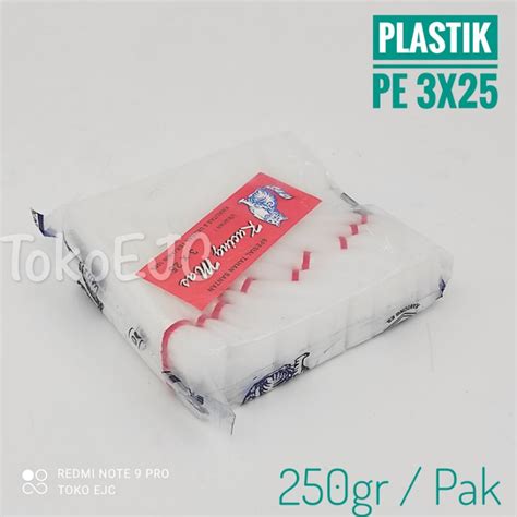 Jual Plastik Es Lilin Plastik PE Plastik Santan 3x25cm Shopee Indonesia