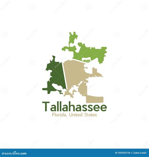 Tallahassee City Map Capital Of The Usa State Of Florida Municipal Administrative Borders