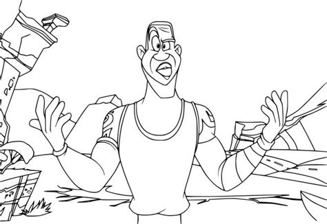 Coloriage Lebron James Du Film Space Jam Dessin Gratuit à Imprimer