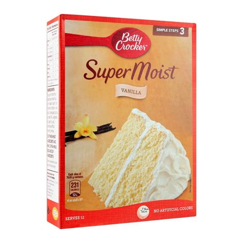 Purchase Betty Crocker Super Moist Cake Mix Vanilla 500g Online At Best Price In Pakistan