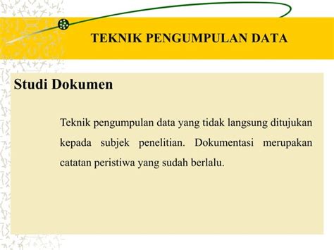 Teknik Pengumpulan Data Metodologi Penelitian Ppt