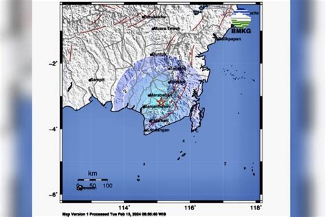 Bmkg Gempa Tektonik Magnitudo 47 Guncang Kalsel Dan Kalteng Antara News