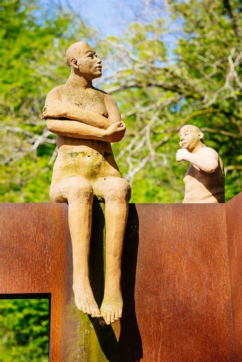 Promenade en Haute Saône Ile Art Malans Eurokorten Acier corten