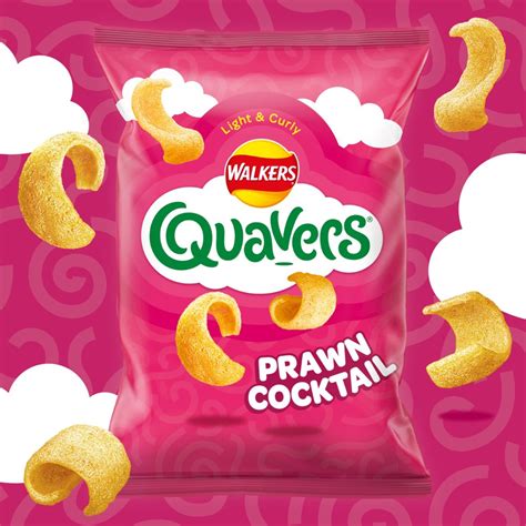 Walkers Quavers Prawn Cocktail Snacks Crisps 1 25 RRP PMP 54g