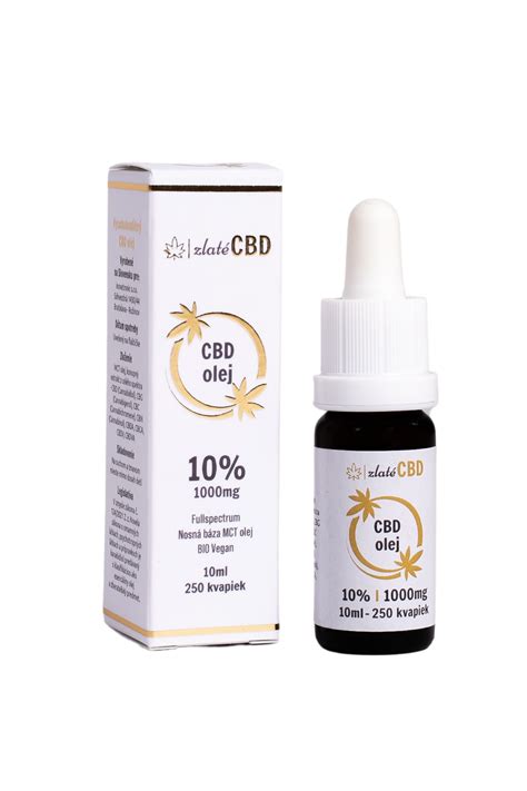 Zlatý Cbd Olej 10 Full Spectrum 10ml 40 90 € Zlatécbd Sk