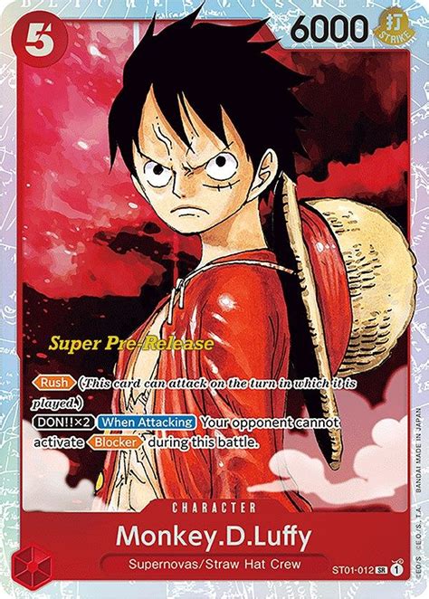 Monkey D Luffy ST 01 Starter Deck Straw Hat Crew One Piece CardTrader