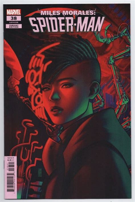 Miles Morales Spider Man 38 Jen Bartel Variant Marvel 2022 Nm