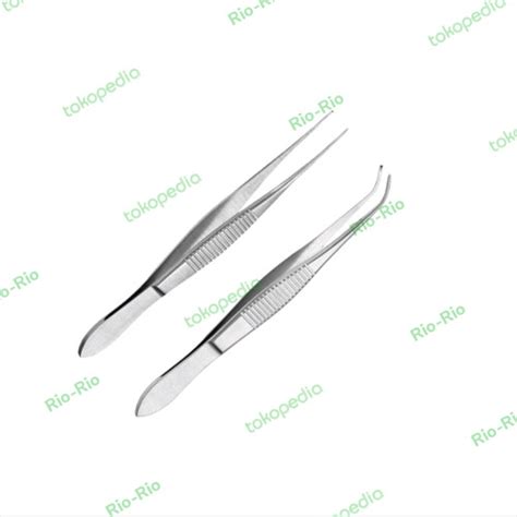 Jual Pincet Iris Forceps Pinset Mata Stainless Cm Pinset