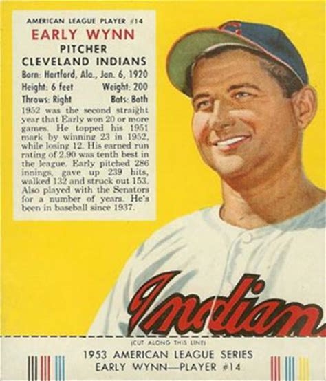 1953 Red Man Tobacco Early Wynn 14 Baseball VCP Price Guide