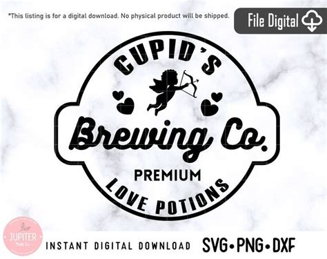 Cupid S Brewing Co Premium Love Potions Svg Png Dxf High Resolution