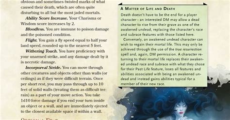 Awakened Undead Race By The Singular Anyone Dandd Pinterest Dnd 5e