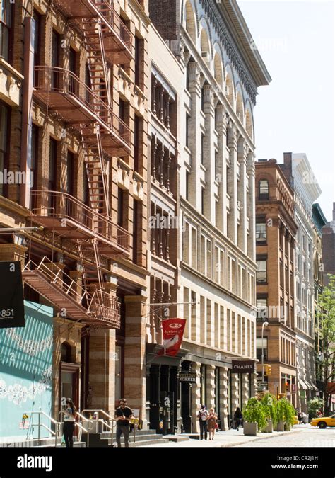 Building Facades Soho Cast Iron Historic District Nyc Stock Photo Alamy