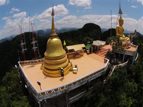 Tiger Cave Temple Krabi Thailand Drone Photography