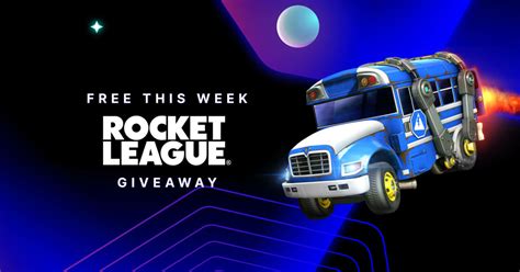 Free Rocket League Battle Bus On Epic Games Store