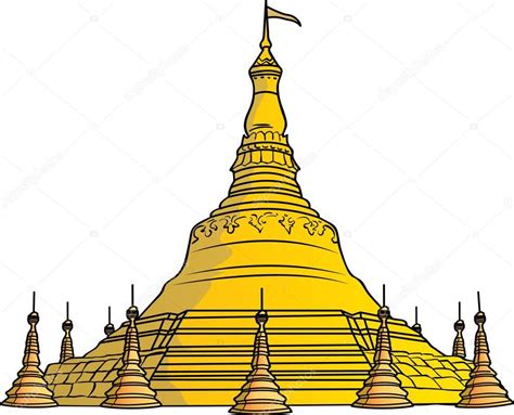 Art Design Myanmar Pagoda Stock Vector By Magemasher 129515334