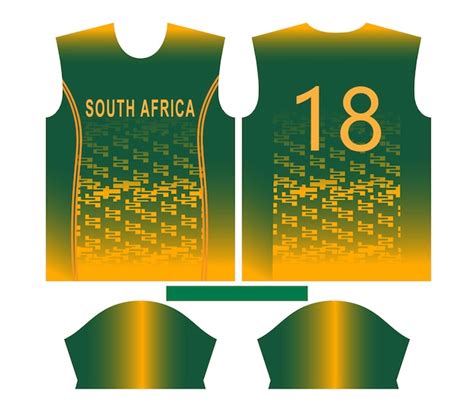 Premium Vector | South africa cricket team sports kid design or south ...