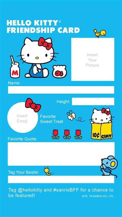 Pin By Chu2love♡ On Hello Kitty In 2021 Friendship Cards Sanrio