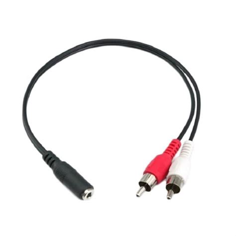 3 5 mm stéréo Jack femelle Pour 2 RCA mâle Adaptateur casque Y Câble