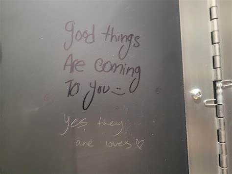 Girl’s bathroom graffiti highlights positive messages in stalls – The Mav