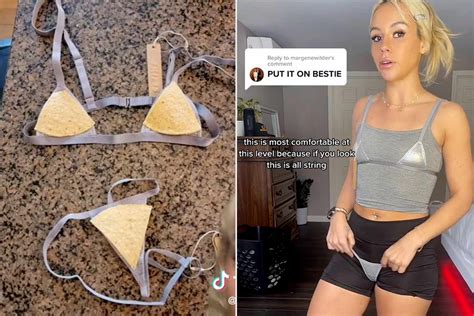 Watch Tiktoker Compare The Size Of Her Skims Bikini To A Tortilla Chip